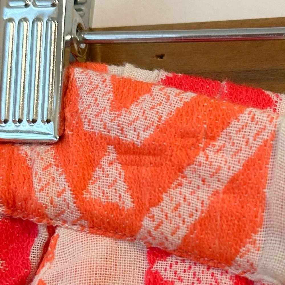 NWT Anthropologie Farm Rio Geometric Floral Embroidered Striped Pants Pink XS - Picture 16 of 16